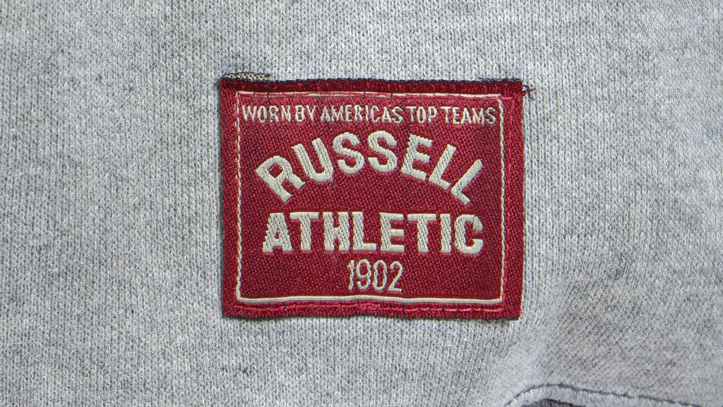 Vintage (Russell Athletic) - Brown Two-Tone Crew Neck Sweatshirt 1990s Large Vintage Retro
