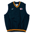Reebok - Black​ Kansas City Chiefs Pullover Vest Large Vintage Retro NFL Football 