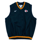 Reebok - Black​ Kansas City Chiefs Pullover Vest Large Vintage Retro NFL Football 