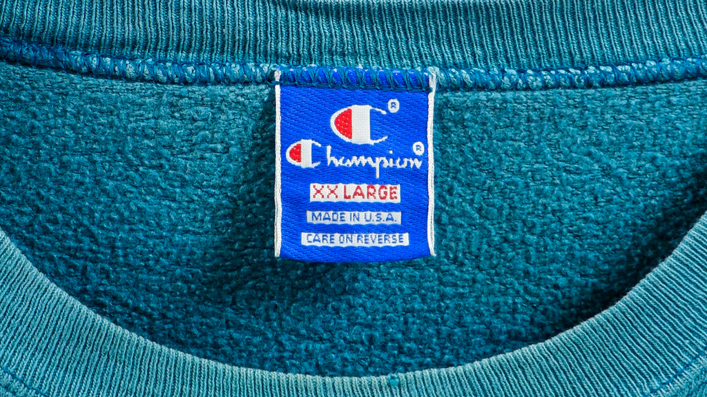 Champion - Blue Classic Sweatshirt 1990s X-Large Vintage Retro