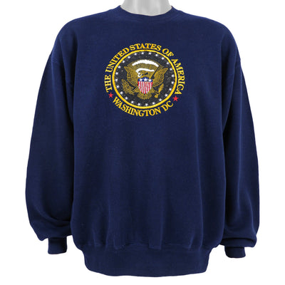 Vintage (Delta) - The United States of America, Washington DC Crew Neck Sweatshirt 1990s Large