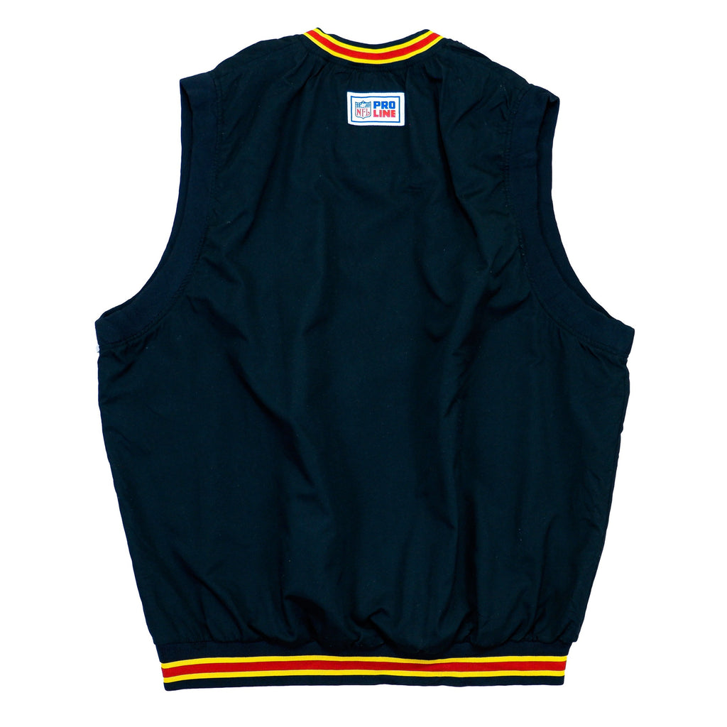 Reebok - Black​ Kansas City Chiefs Pullover Vest Large Vintage Retro NFL Football 