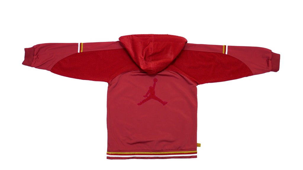 Jordan - Red Jumpman Hooded Warm-up Jacket 1990s Small Vintage Retro 