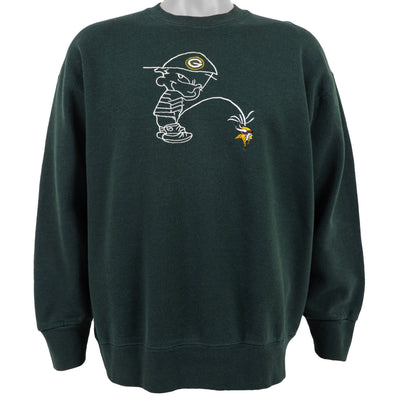 NFL (BEST) - Green Bay Packers, Calvin Crew Neck Sweatshirt 1990s Large