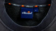 Ellesse - Dark Grey Spell-Out Sweatshirt 1990s Medium Vintage Retro