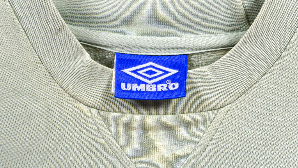 Umbro - Light Green Crew Neck Sweatshirt 1990s Large Vintage Retro