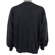 Vintage - Black Grizzly Bear Crew Neck Sweatshirt 1990s Large Vintage Retro