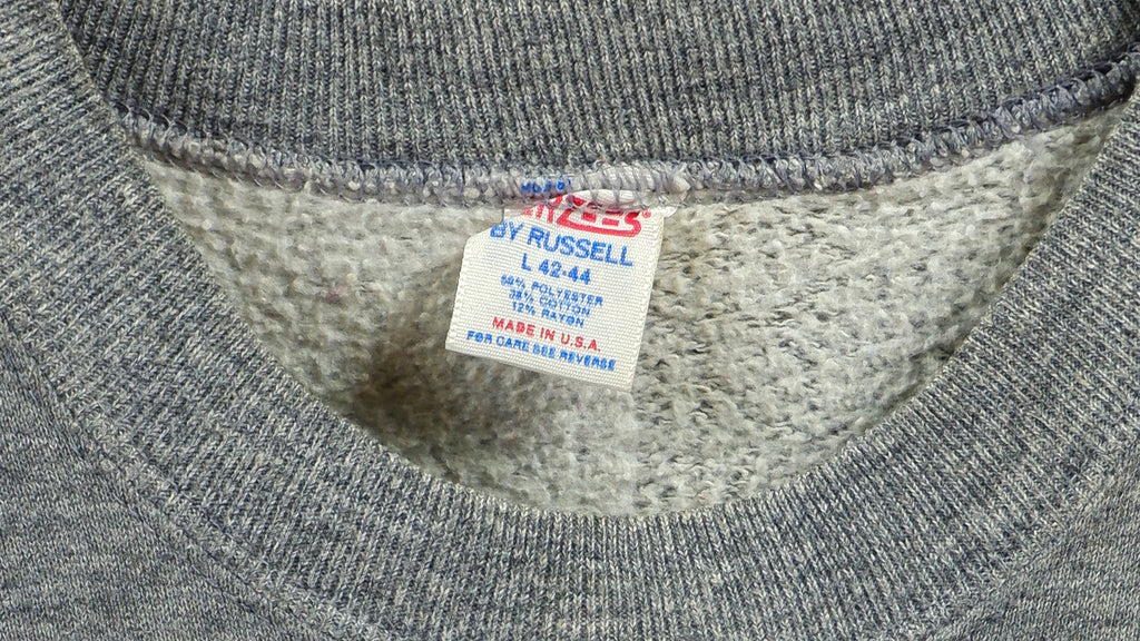 Vintage (Russell) - Grey Beer? Sweatshirt 1990s Medium Vintage Retro