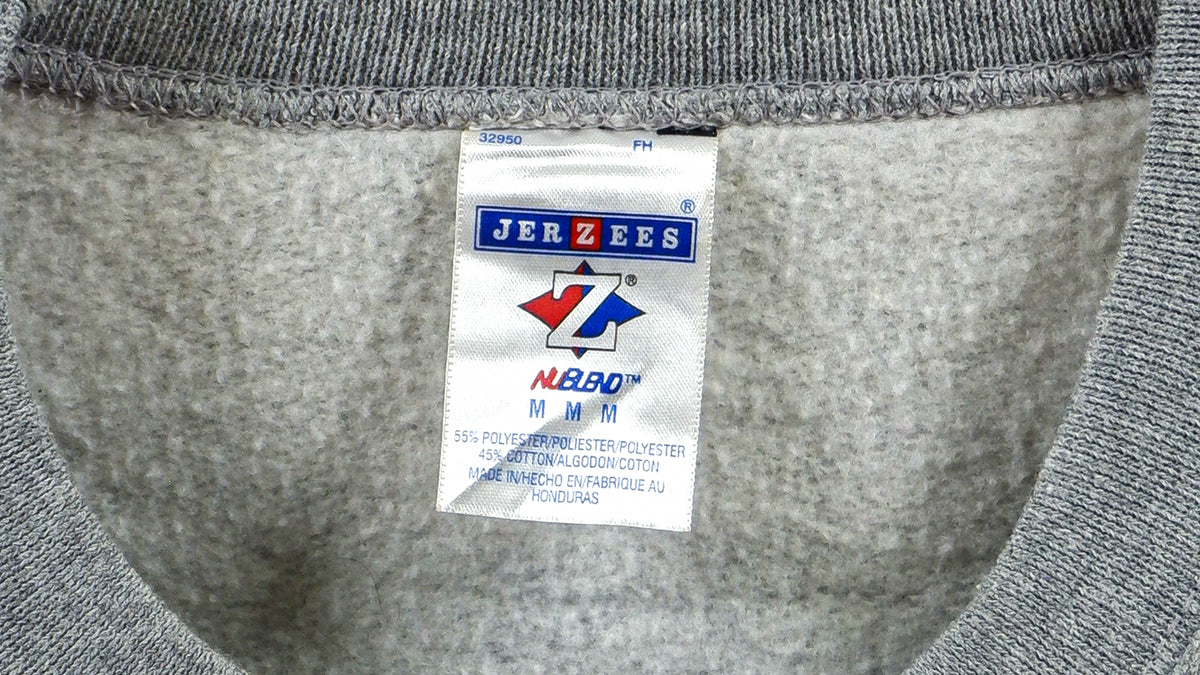 Vintage (Jerzees) - Grey Labrador Retriver Crew Neck Sweatshirt 1990s Medium Vintage Retro