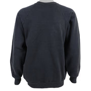 Vintage - Black Firefighters Crew Neck Sweatshirt 1990s Medium Vintage Retro