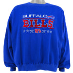 NFL (Majestic) - Buffalo Bills Spell-Out Sweatshirt 1990s XX-Large Vintage Retro Football