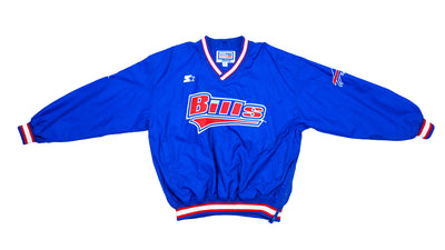 Starter - Buffalo Bills Big Logo Pullover Windbreaker 1990s Medium