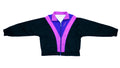 Reebok - Black with Pink & Blue Windbreaker 1980s Medium Vintage Retro