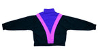 Reebok - Black with Pink & Blue Windbreaker 1980s Medium Vintage Retro
