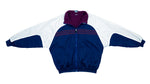 Adidas - Blue & Violet Reversible Fleece Windbreaker 1990s Large