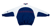 Adidas - Blue & Violet Reversible Fleece Windbreaker 1990s Large Vintage Retro