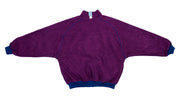 Adidas - Blue & Violet Reversible Fleece Windbreaker 1990s Large Vintage Retro