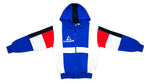 Le Coq Sportif - Red, White & Blue Hooded Track Jacket 1990s Medium Vintage Retro