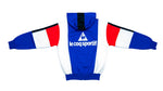 Le Coq Sportif - Red, White & Blue Hooded Track Jacket 1990s Medium Vintage Retro