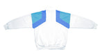 Adidas - White & Blue Track Jacket 1990s Medium Vintage Retro