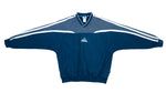 Adidas - Blue & Grey Golf Pullover Windbreaker 1990s Medium