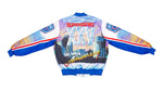 NFL (Chalk Line) -  Super Bowl Tampa Florida XXV Silver Anniversary Satin Jacket 1991 Large Vintage Retro Football