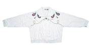 Ellesse - White Royal Bomber Jacket 1990s Large Vintage Retro