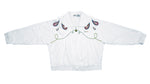Ellesse - White Royal Bomber Jacket 1990s Large Vintage Retro