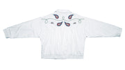 Ellesse - White Royal Bomber Jacket 1990s Large Vintage Retro