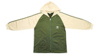 Adidas - Green & Beige Big Spell-out Track Jacket 1990s Large