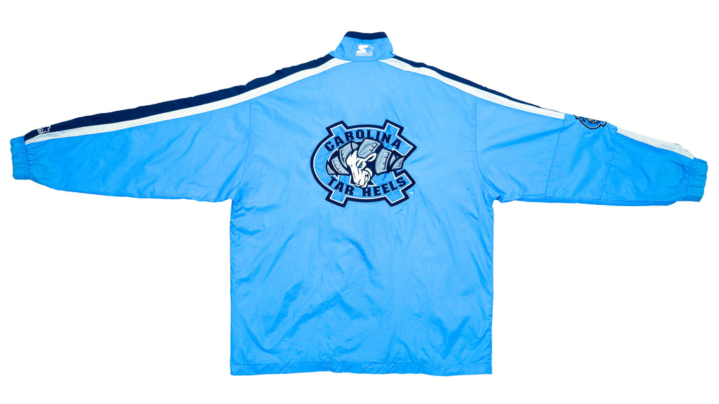 Starter - North Carolina Tar Heels Windbreaker 1990s Large Vintage Retro NCAA Basketball Football