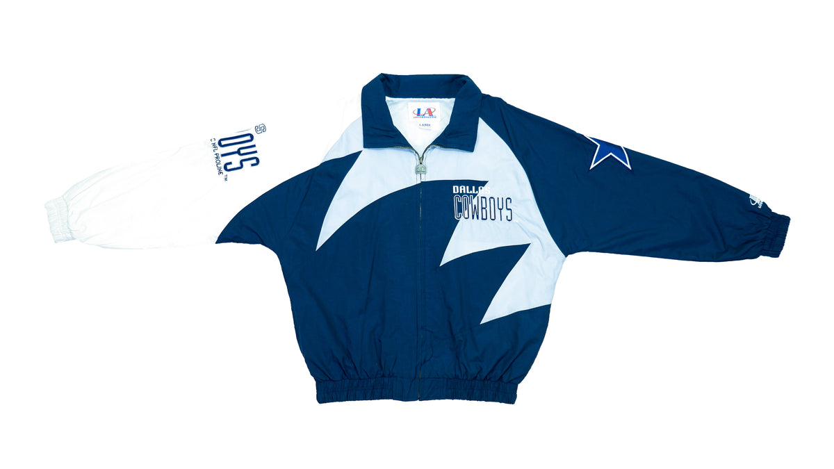 NFL (Logo 7) - Dallas Cowboys Windbreaker 1990s Large NFL Football Vintage Retro