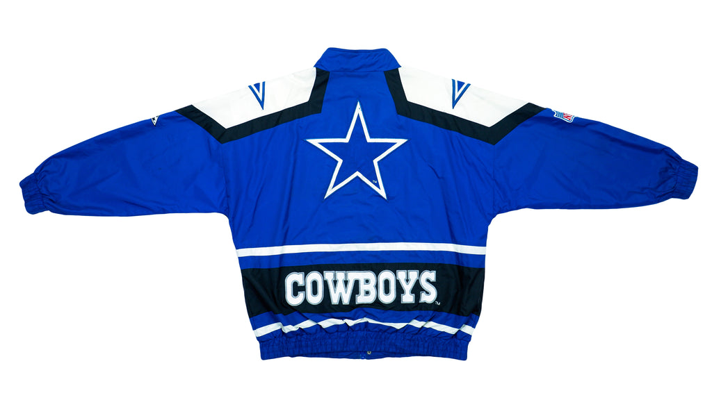 NFL (Apex One) - Dallas Cowboys Windbreaker 1990s X-Large Vintage Retro NFL Football