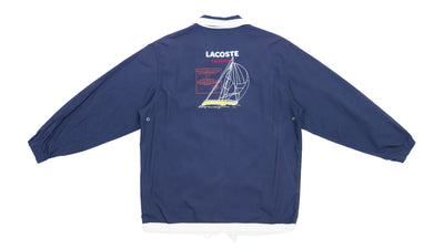 Lacoste - Black Sailing Windbreaker Jacket 1990s Medium