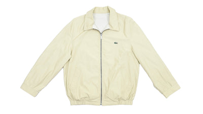 Lacoste - Beige Reversible Harrington Jacket 1990s Large