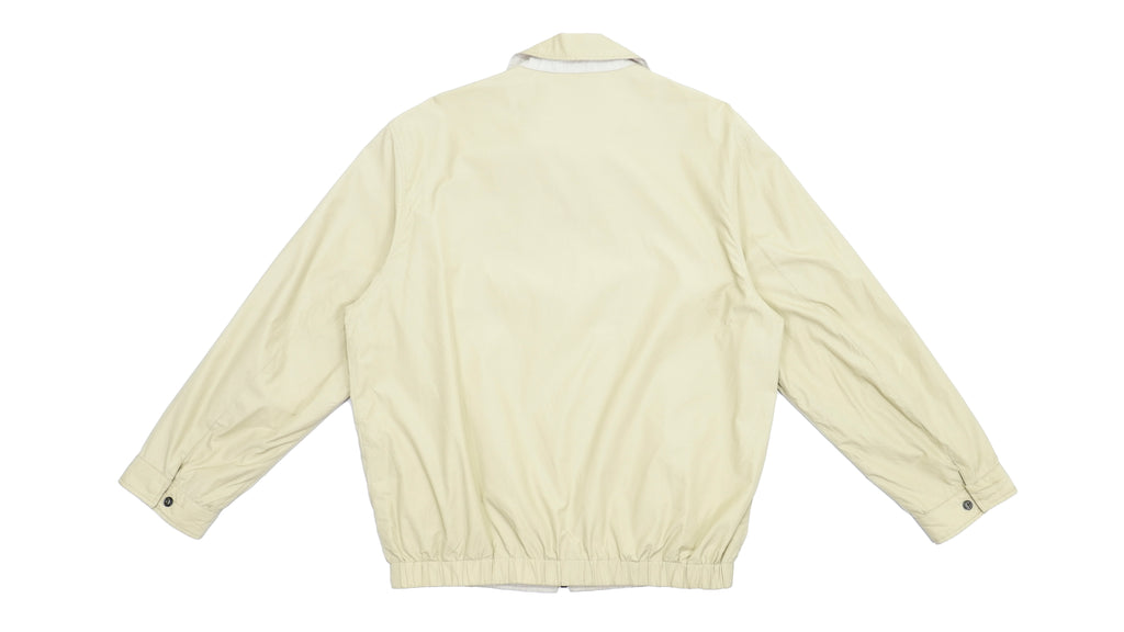 Lacoste - Beige Reversible Harrington Jacket 1990s Large Vintage Retro