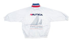 Vintage Retro Nautica - White Sailing Challenge Bomber Jacket 1990s Medium