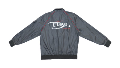 FUBU - Black Big Spell-Out Jacket 1990s Large