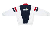 Ellesse - White & Black Colorblock Spell-Out Windbreaker 1990s Large Vintage Retro