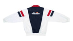 Ellesse - White & Black Colorblock Spell-Out Windbreaker 1990s Large Vintage Retro