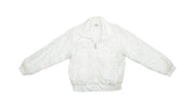 Ellesse - White Floral Bomber Jacket 1990s Medium Vintage Retro