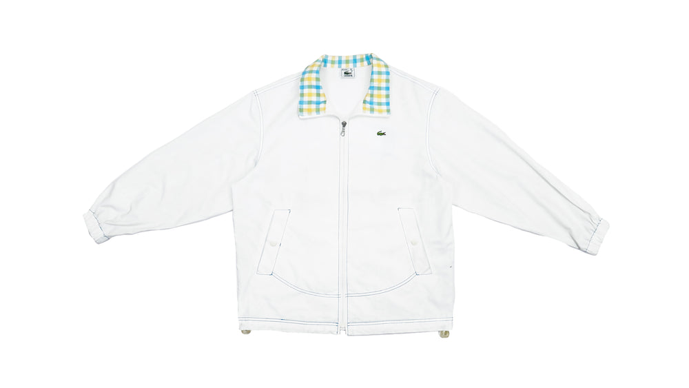 Lacoste - White Special Edition Jacket 1990s Medium Vintage Retro