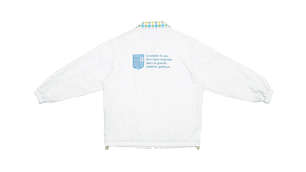 Lacoste - White Special Edition Jacket 1990s Medium Vintage Retro