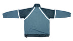 Asics - Grey Taped Logo Mesh Track Jacket 1990s Large Vintage Retro 