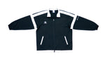 Champion - Black & White Track Jacket 1990s Large Vintage Retro 