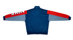 Nike - Blue, Grey and Red Big Logo Track Jacket 1990s Small Vintage Retro 
