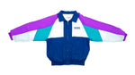 Reebok - Blue & Purple & White Spell-Out Windbreaker 1990s Medium Vintage Retro