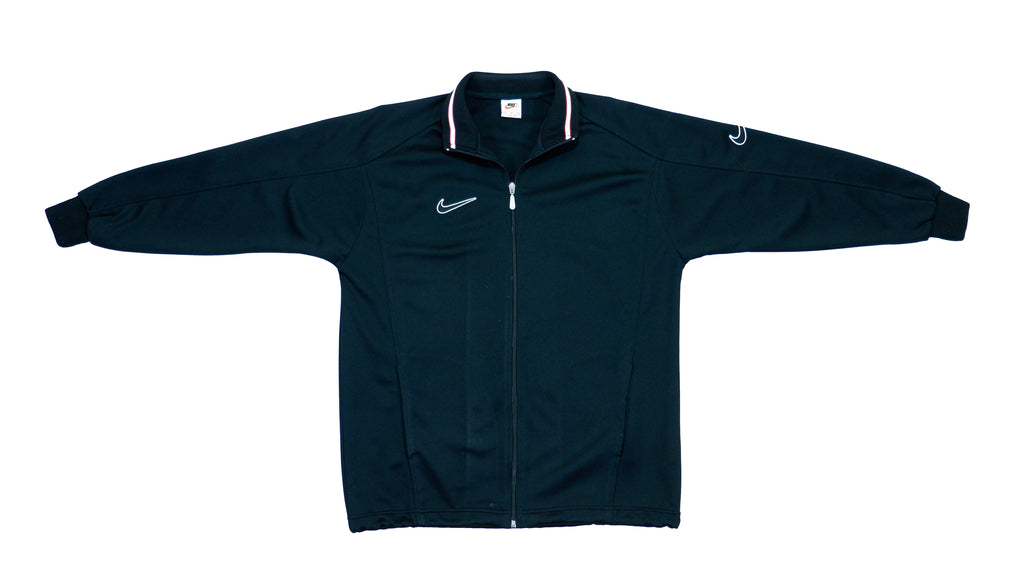 Nike - Black Classic Track Jacket 1990s Medium Vintage Retro