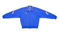 Champion - Blue Fiesta Camo Track Jacket 1990s Large Vintage Retro Japanese