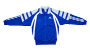 Adidas - Blue Tear-Away Spell-Out Track Jacket 1990s Medium Vintage Retro